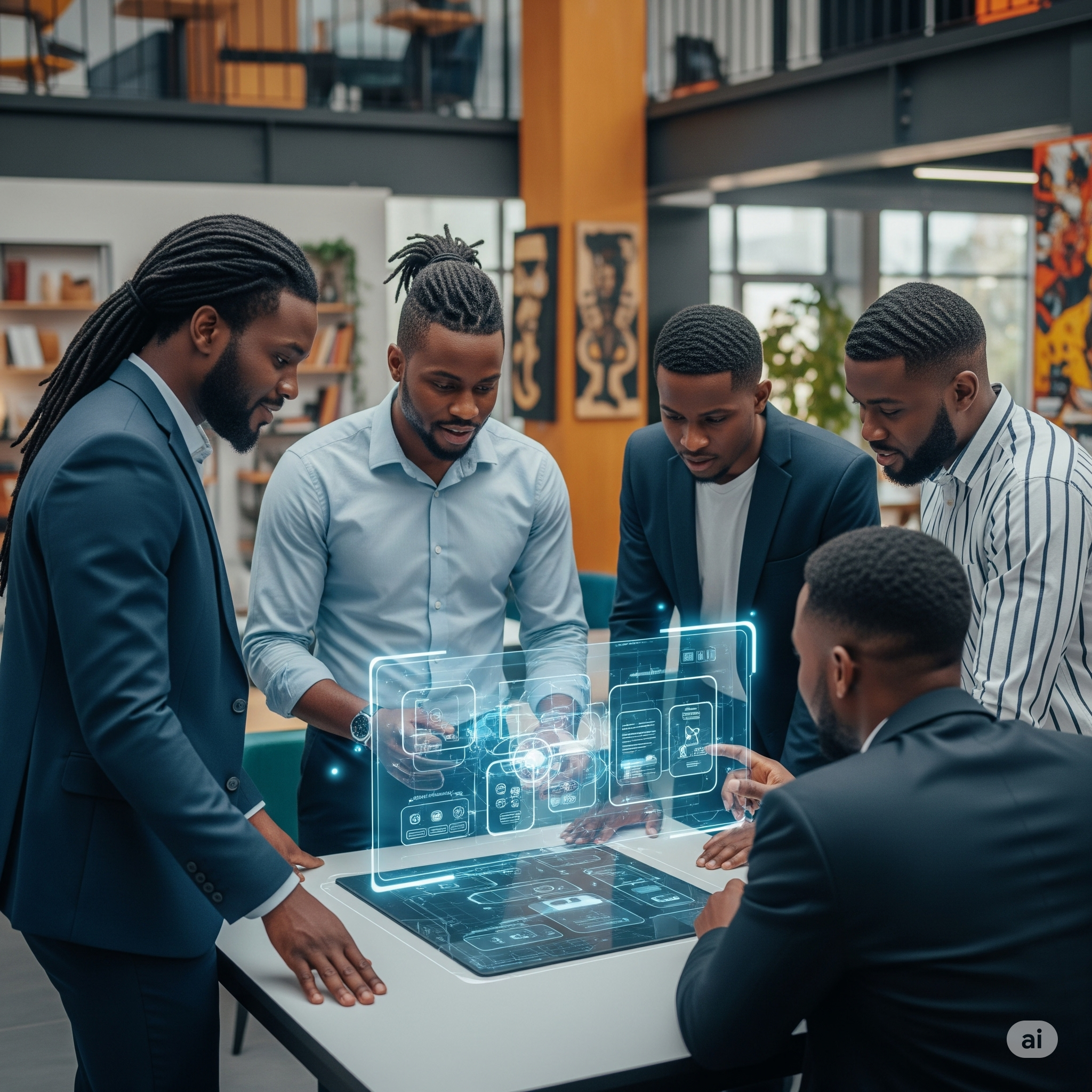 W.A.S.P TECH developers working collaboratively on projects